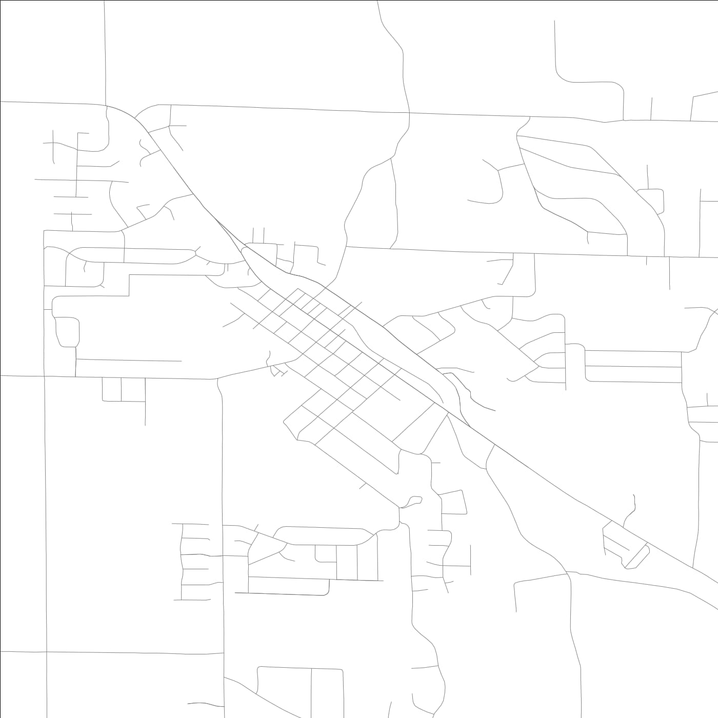 ROAD MAP OF ELLETTSVILLE, INDIANA BY MAPBAKES