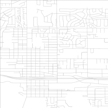 ROAD MAP OF POST FALLS, IDAHO BY MAPBAKES