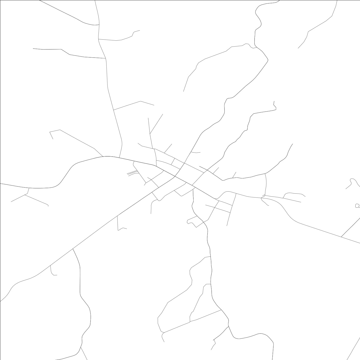 ROAD MAP OF FORDSVILLE, KENTUCKY BY MAPBAKES