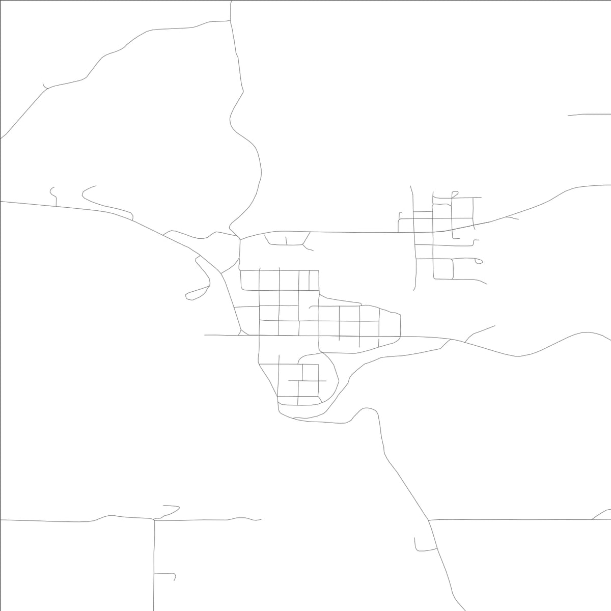 ROAD MAP OF POTLATCH, IDAHO BY MAPBAKES