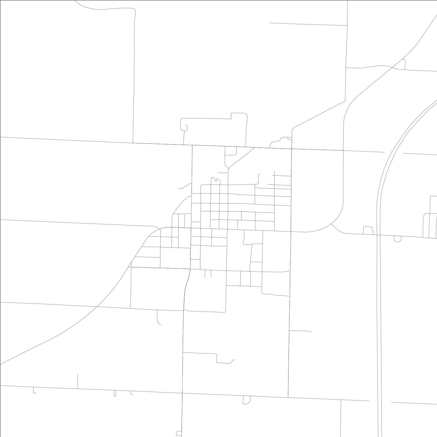 ROAD MAP OF ELNORA, INDIANA BY MAPBAKES