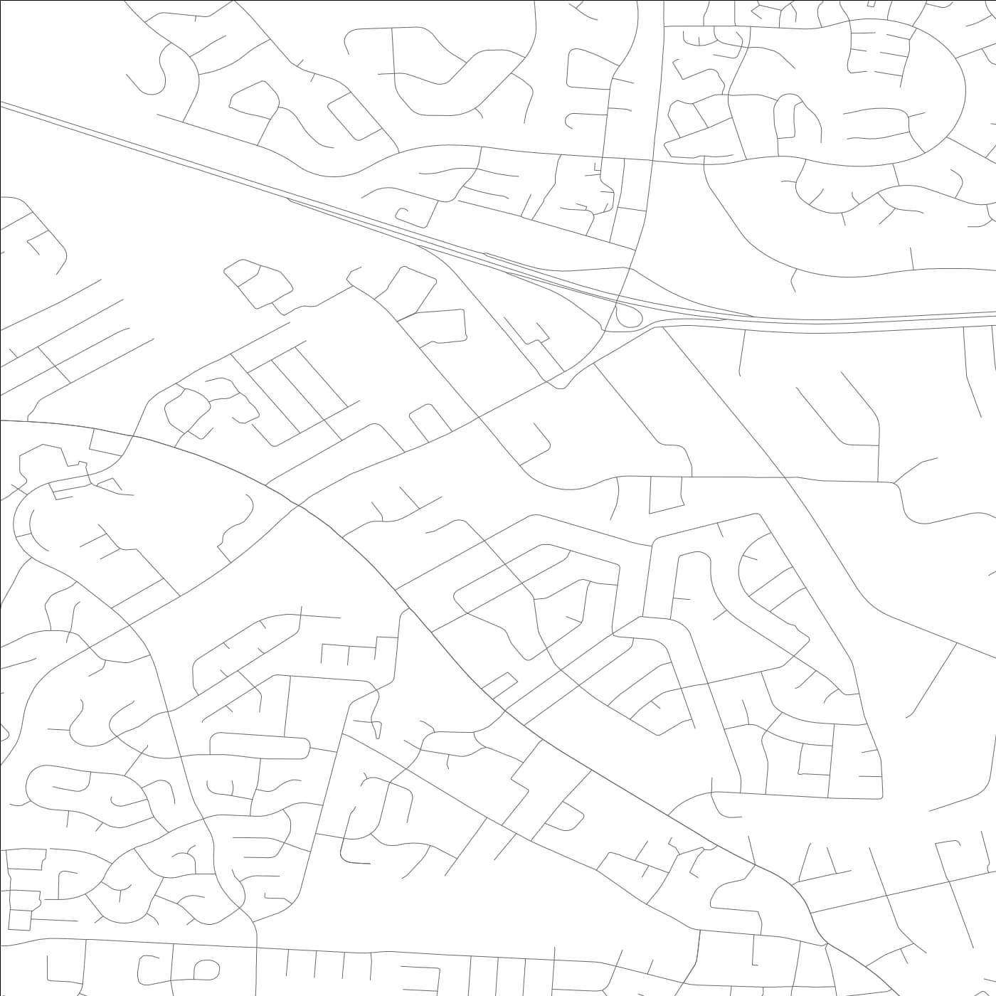 ROAD MAP OF FOREST HILLS, KENTUCKY BY MAPBAKES