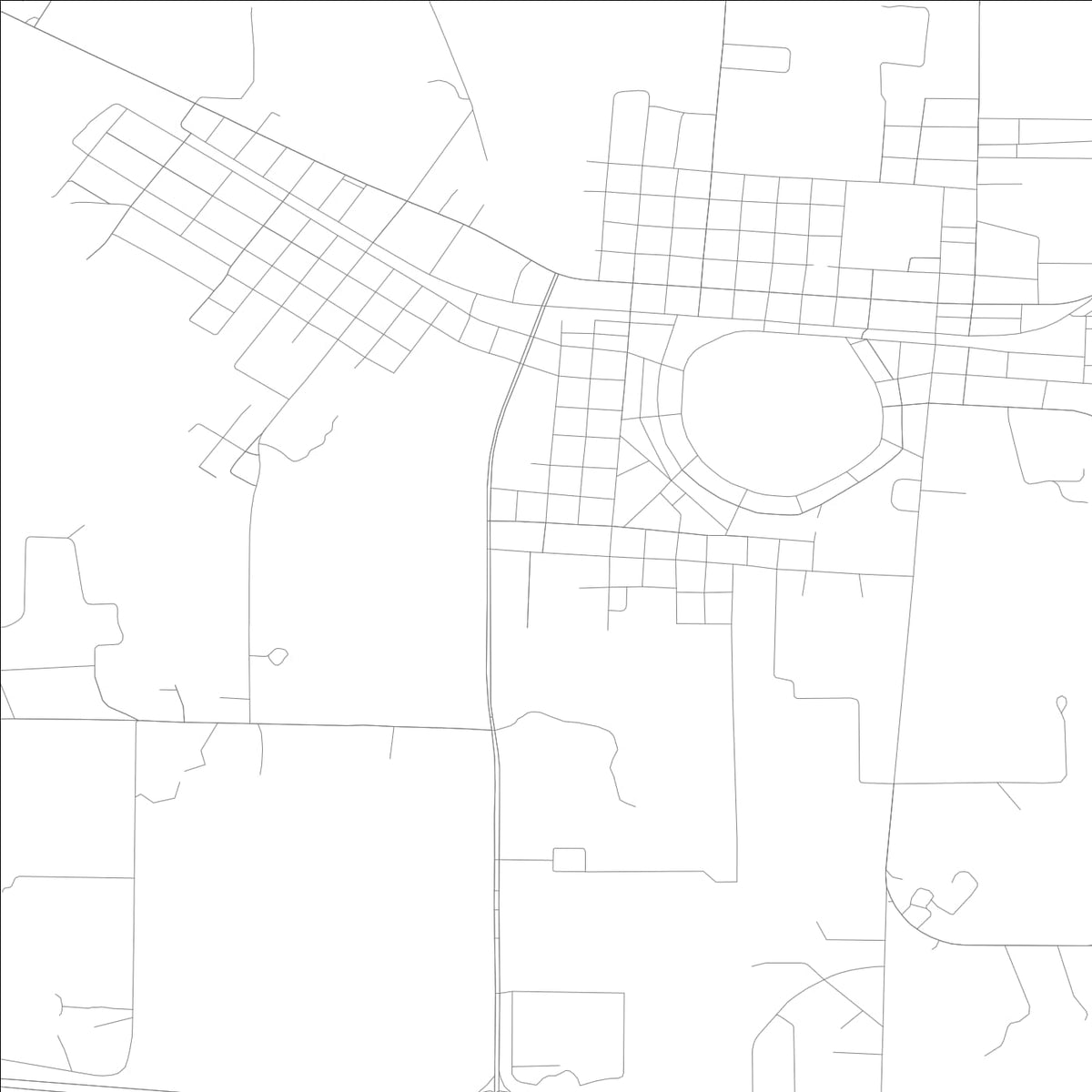 ROAD MAP OF DEFUNIAK SPRINGS, FLORIDA BY MAPBAKES