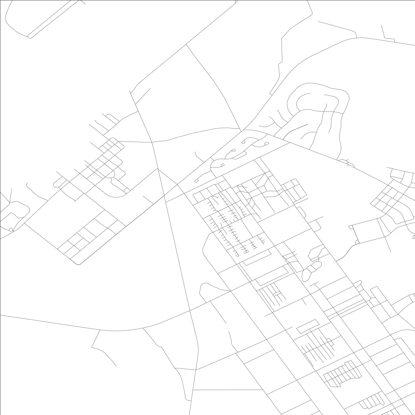 ROAD MAP OF FORT CAMPBELL NORTH, KENTUCKY BY MAPBAKES