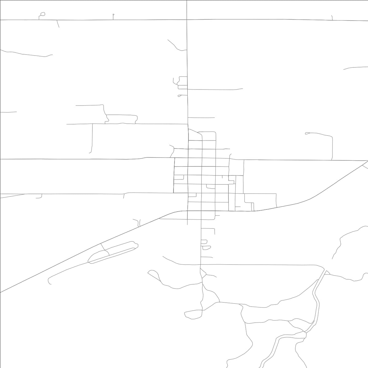 ROAD MAP OF RICHFIELD, IDAHO BY MAPBAKES