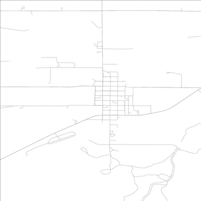 ROAD MAP OF RICHFIELD, IDAHO BY MAPBAKES
