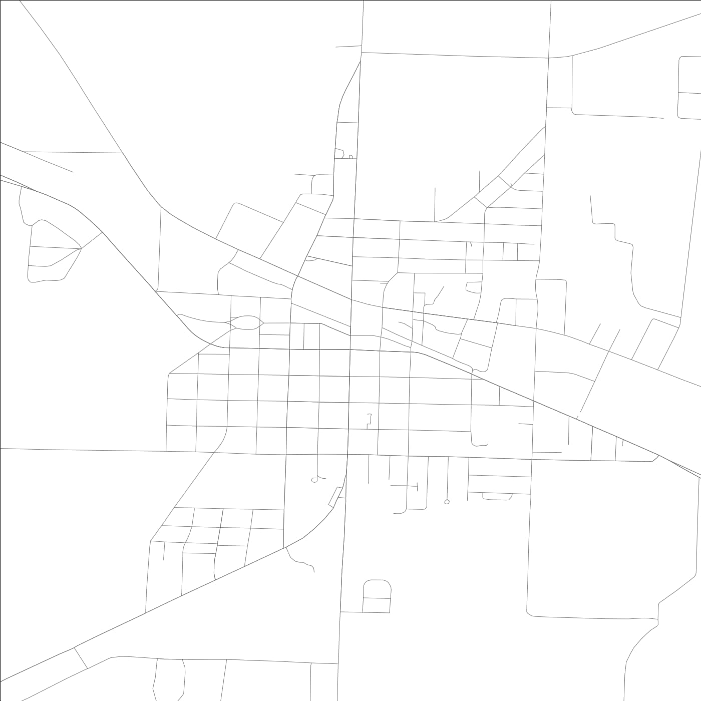 ROAD MAP OF DONALSONVILLE, GEORGIA BY MAPBAKES