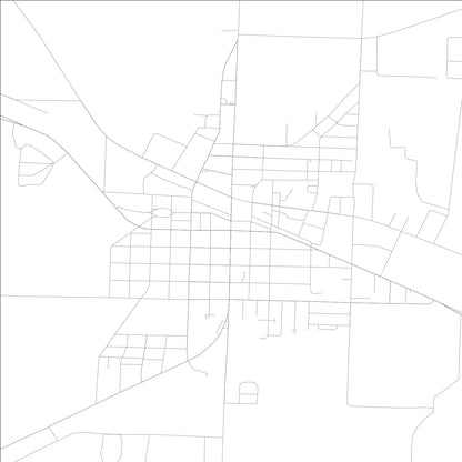 ROAD MAP OF DONALSONVILLE, GEORGIA BY MAPBAKES