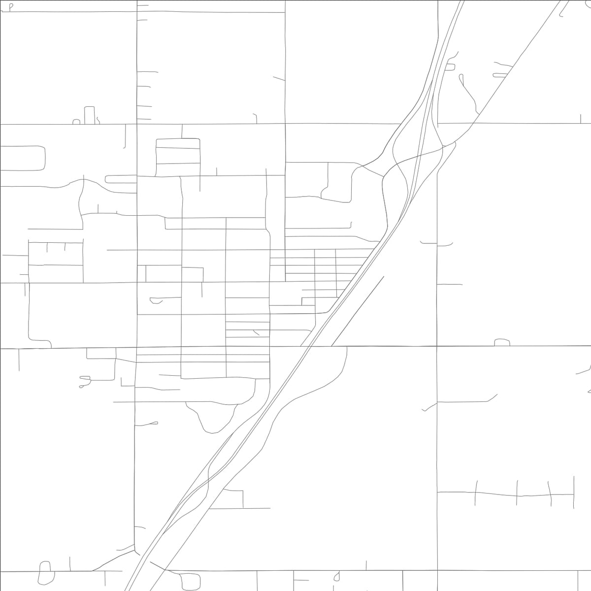ROAD MAP OF RIGBY, IDAHO BY MAPBAKES