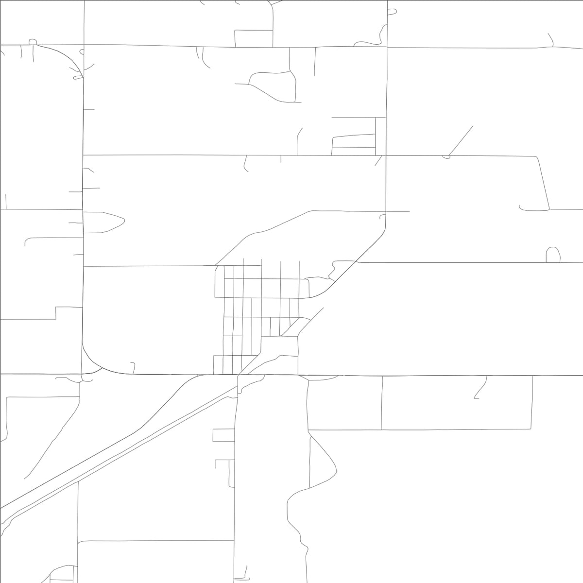 ROAD MAP OF RIRIE, IDAHO BY MAPBAKES