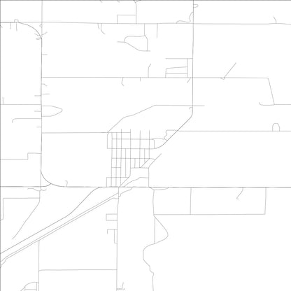 ROAD MAP OF RIRIE, IDAHO BY MAPBAKES