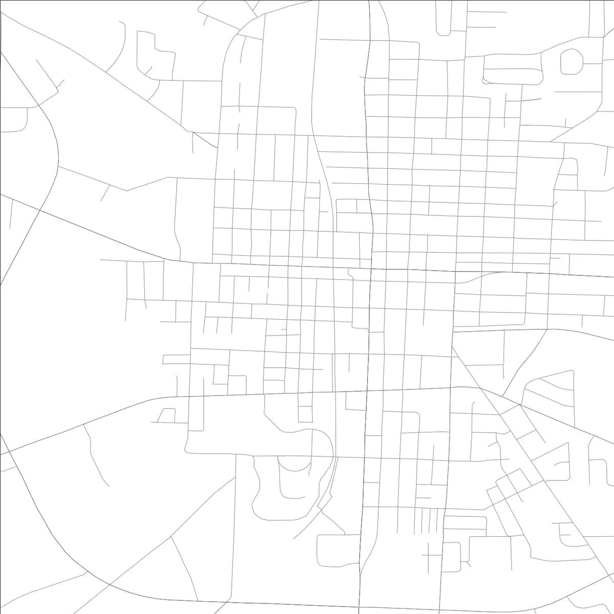 ROAD MAP OF DOUGLAS, GEORGIA BY MAPBAKES