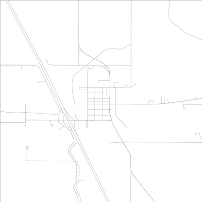 ROAD MAP OF ROBERTS, IDAHO BY MAPBAKES
