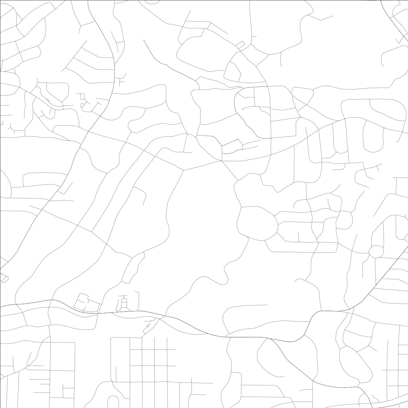 ROAD MAP OF DRUID HILLS, GEORGIA BY MAPBAKES