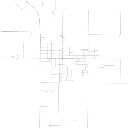 ROAD MAP OF FLORA, INDIANA BY MAPBAKES