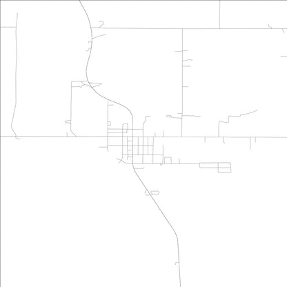 ROAD MAP OF ROCKLAND, IDAHO BY MAPBAKES