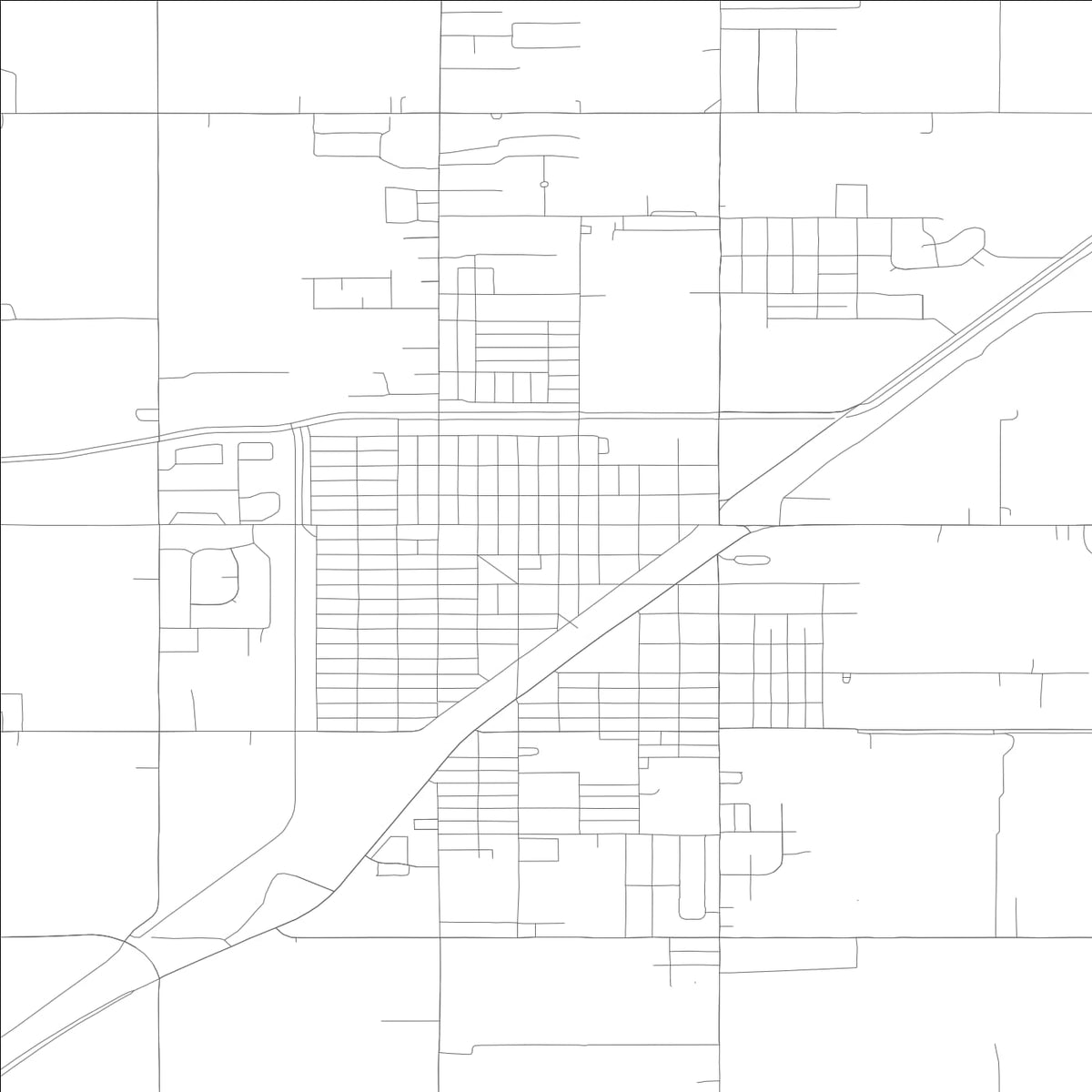 ROAD MAP OF RUPERT, IDAHO BY MAPBAKES