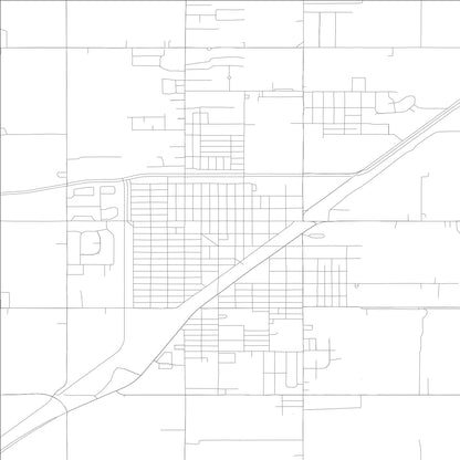 ROAD MAP OF RUPERT, IDAHO BY MAPBAKES