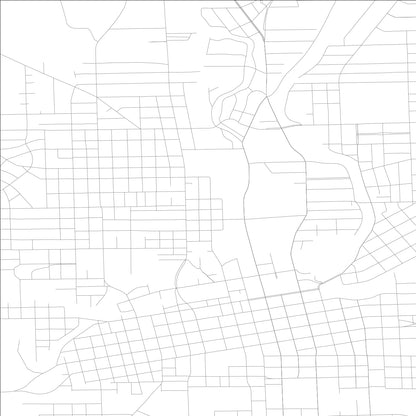 ROAD MAP OF FORT WAYNE, INDIANA BY MAPBAKES