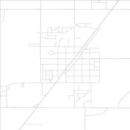 ROAD MAP OF SHELLEY, IDAHO BY MAPBAKES