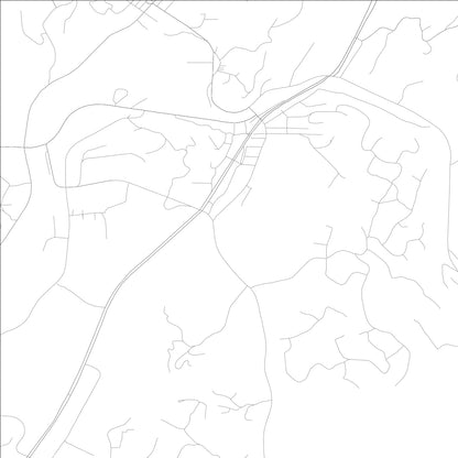 ROAD MAP OF EAST ELLIJAY, GEORGIA BY MAPBAKES