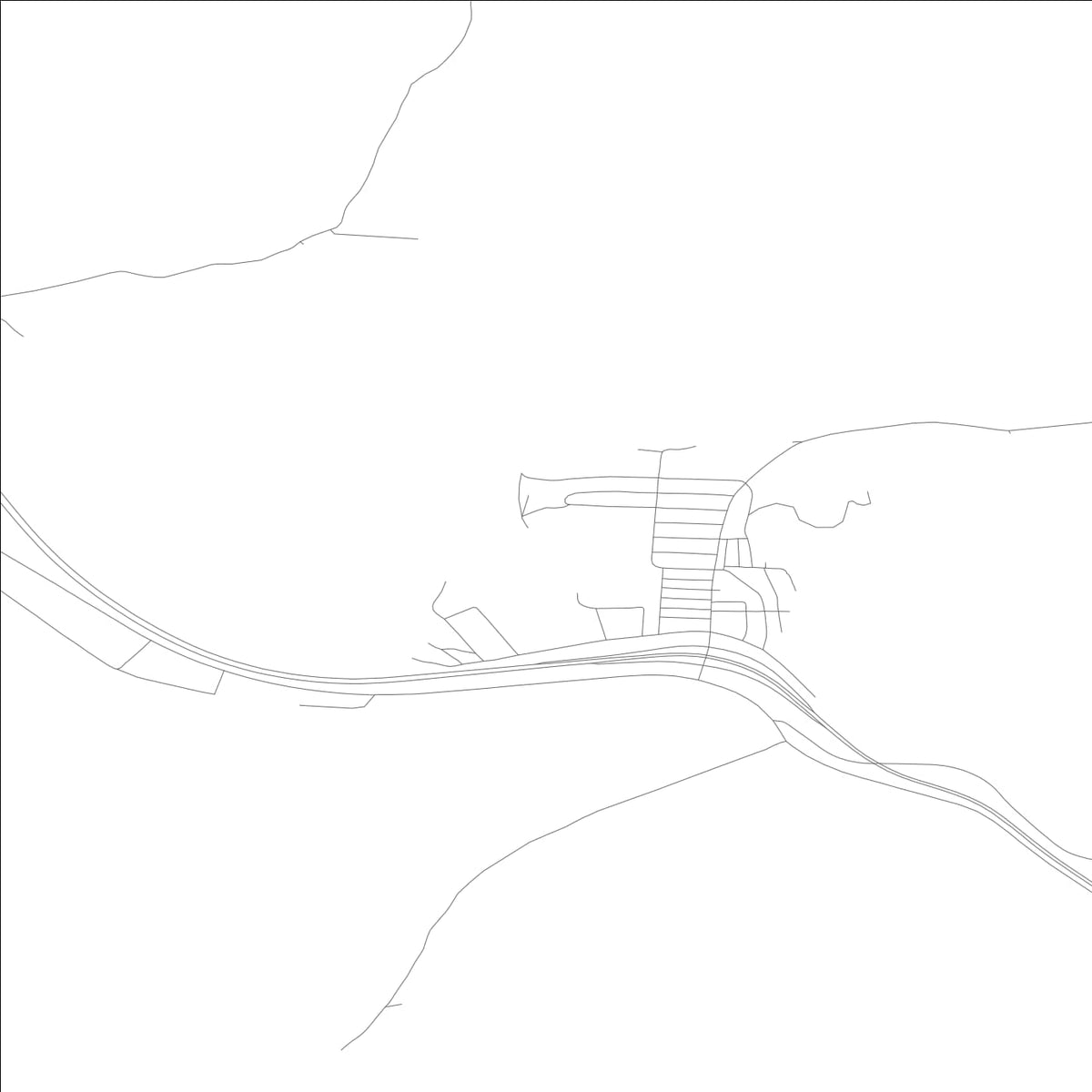 ROAD MAP OF SILVERTON, IDAHO BY MAPBAKES