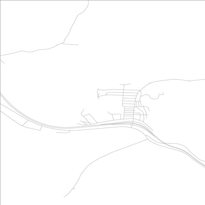 ROAD MAP OF SILVERTON, IDAHO BY MAPBAKES