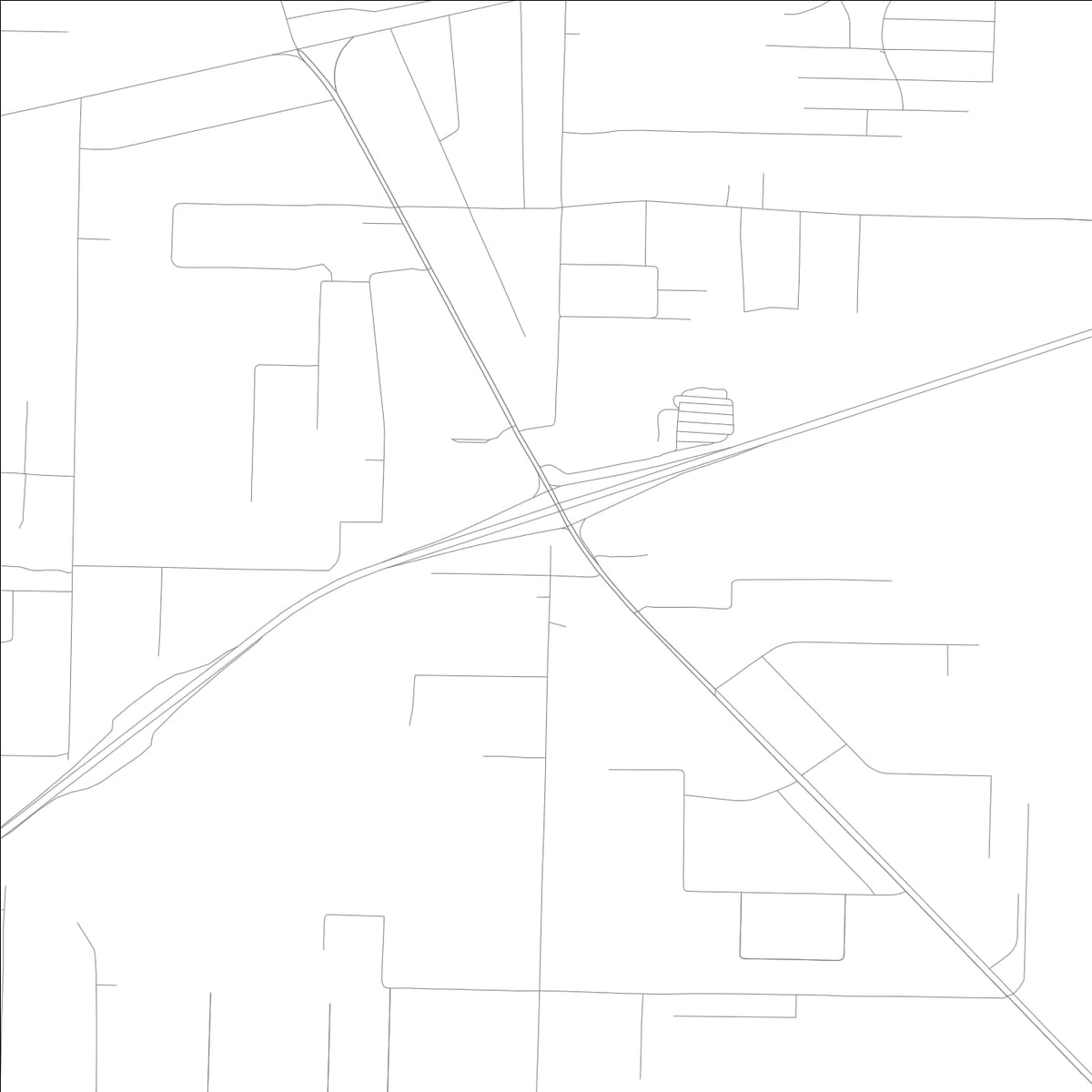 ROAD MAP OF EAST MILTON, FLORIDA BY MAPBAKES