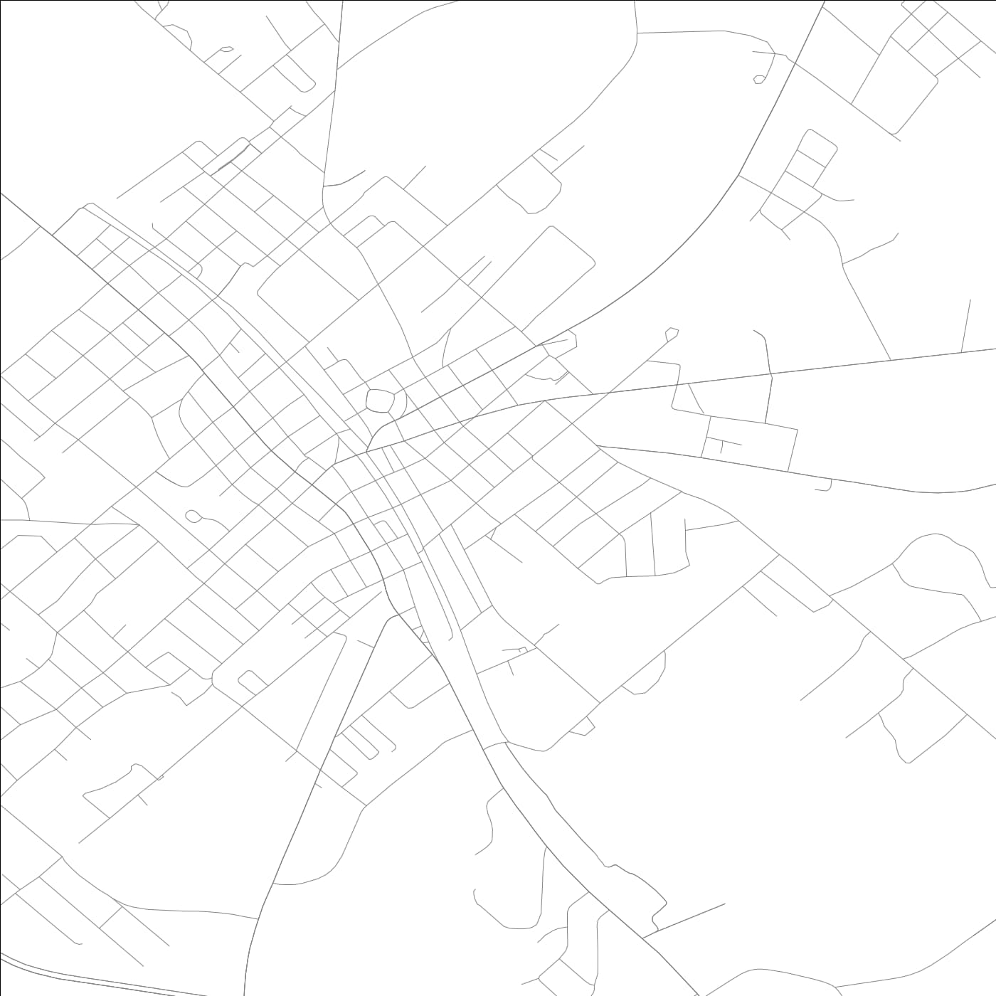 ROAD MAP OF EASTMAN, GEORGIA BY MAPBAKES