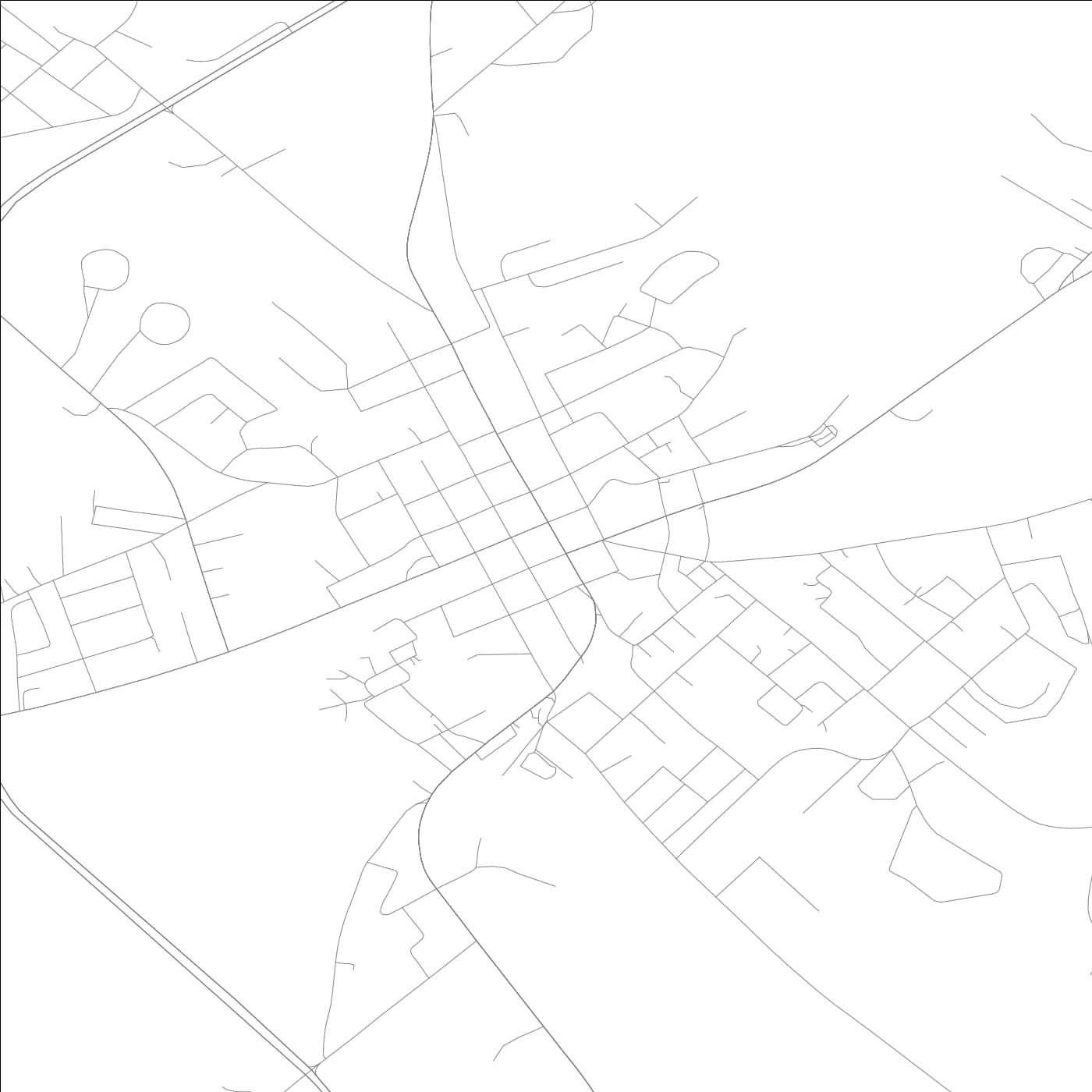 ROAD MAP OF EATONTON, GEORGIA BY MAPBAKES