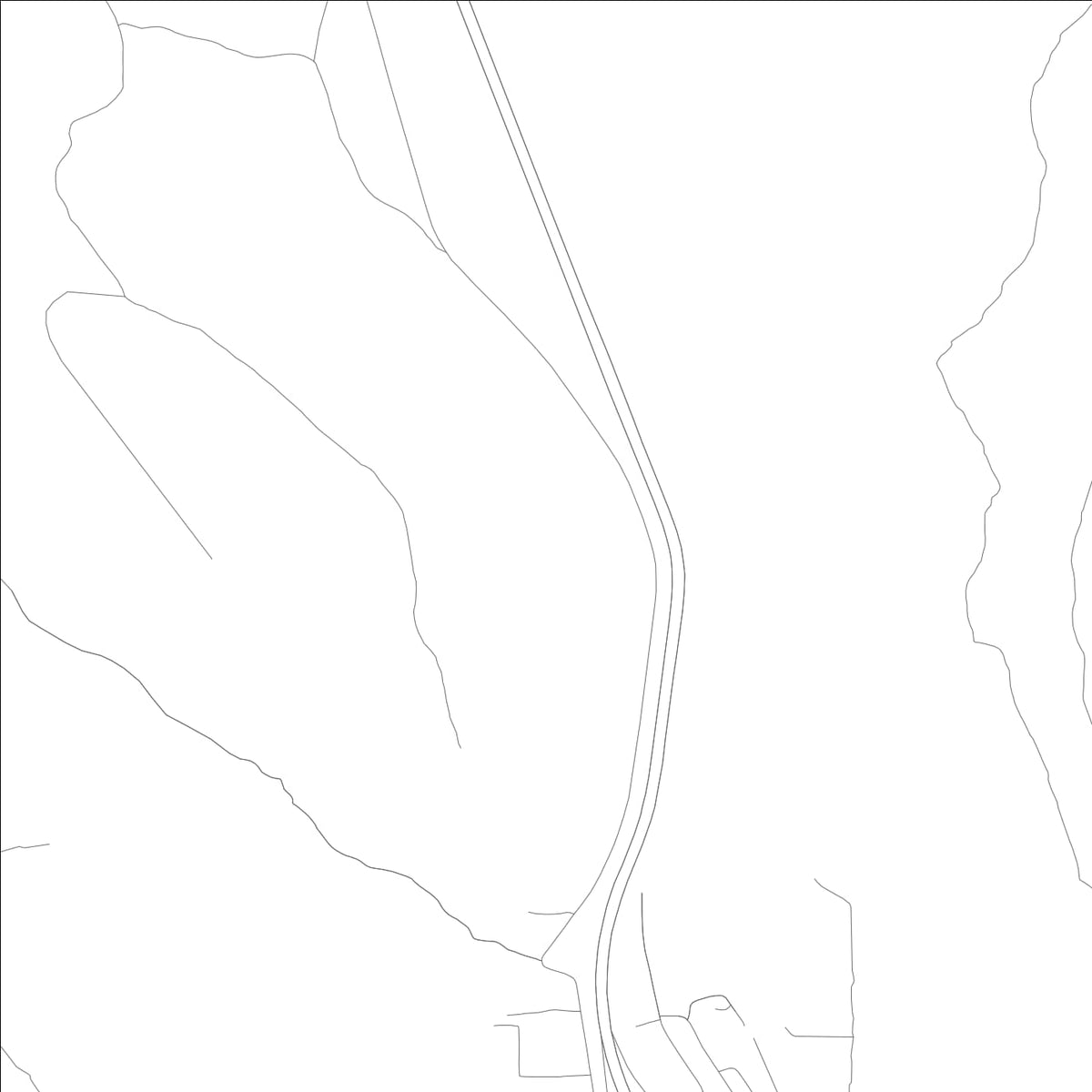 ROAD MAP OF SPENCER, IDAHO BY MAPBAKES