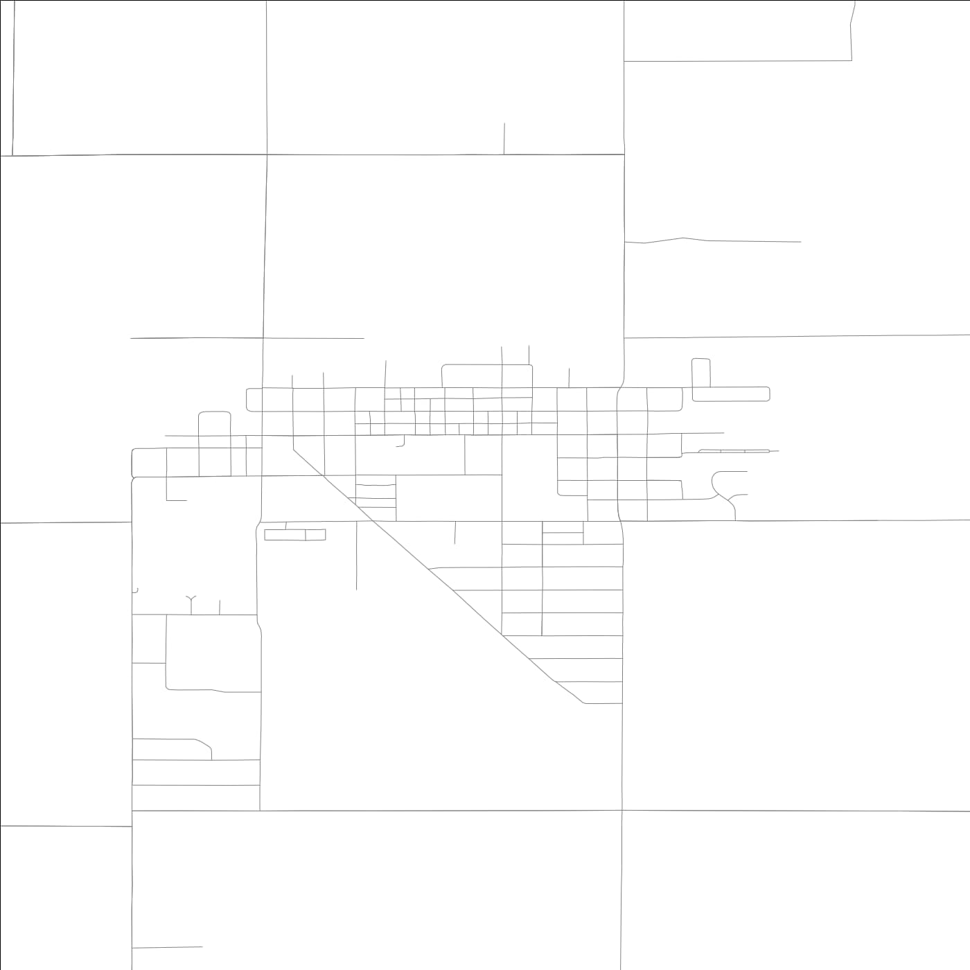 ROAD MAP OF FRANKTON, INDIANA BY MAPBAKES