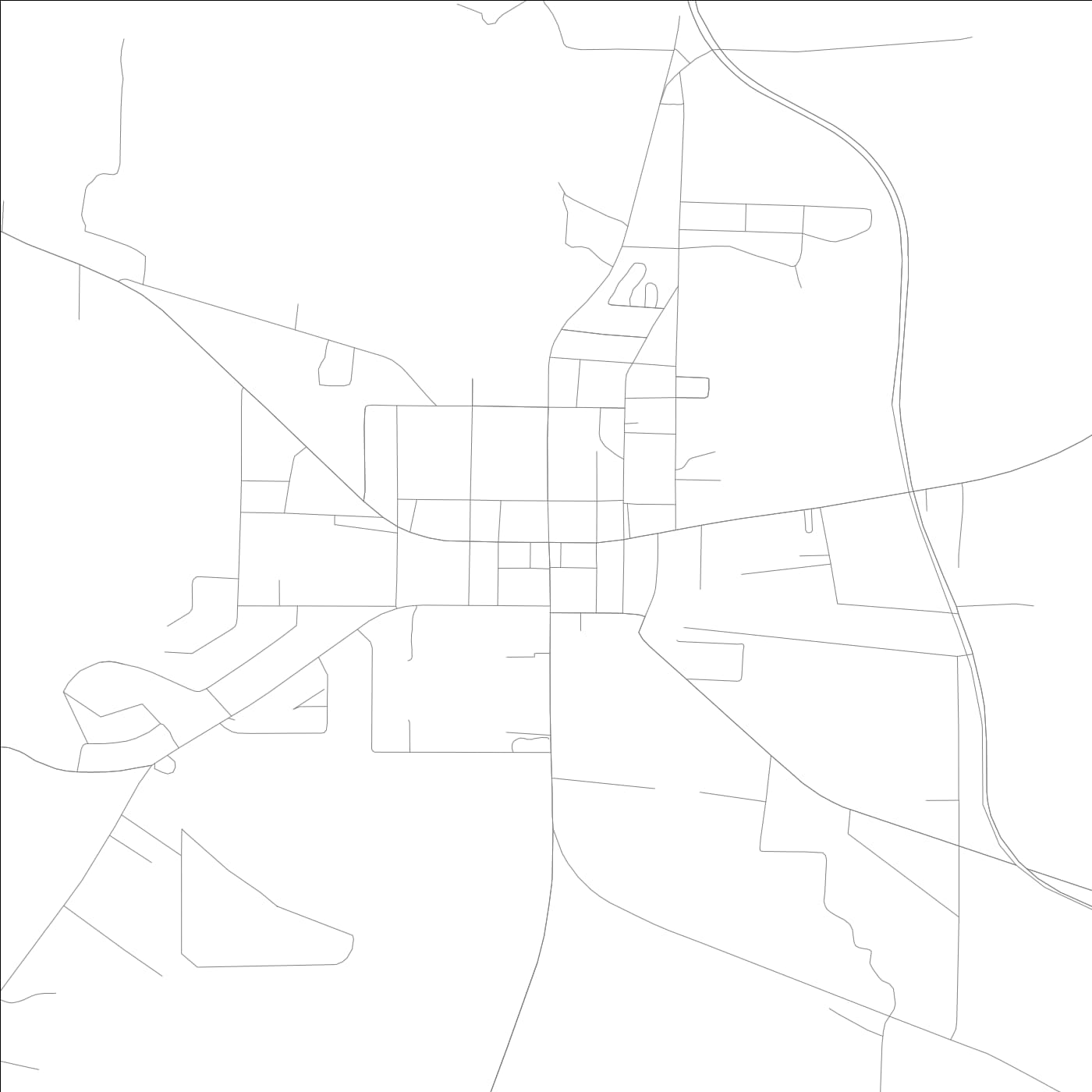 ROAD MAP OF ELLAVILLE, GEORGIA BY MAPBAKES