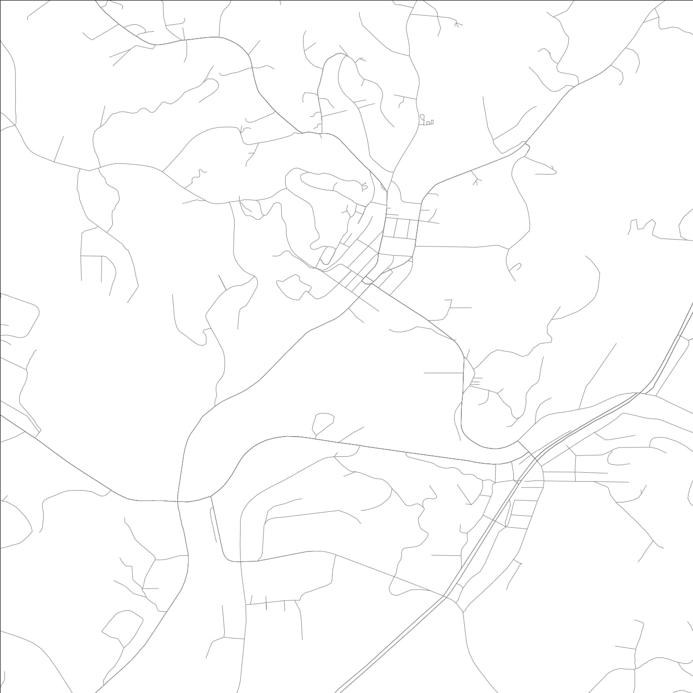 ROAD MAP OF ELLIJAY, GEORGIA BY MAPBAKES