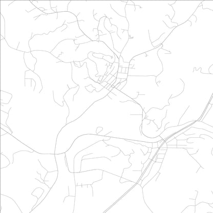 ROAD MAP OF ELLIJAY, GEORGIA BY MAPBAKES