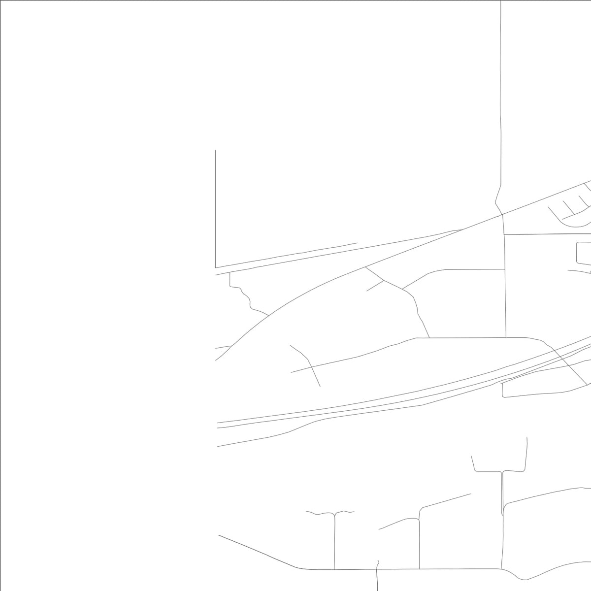 ROAD MAP OF STATE LINE, IDAHO BY MAPBAKES
