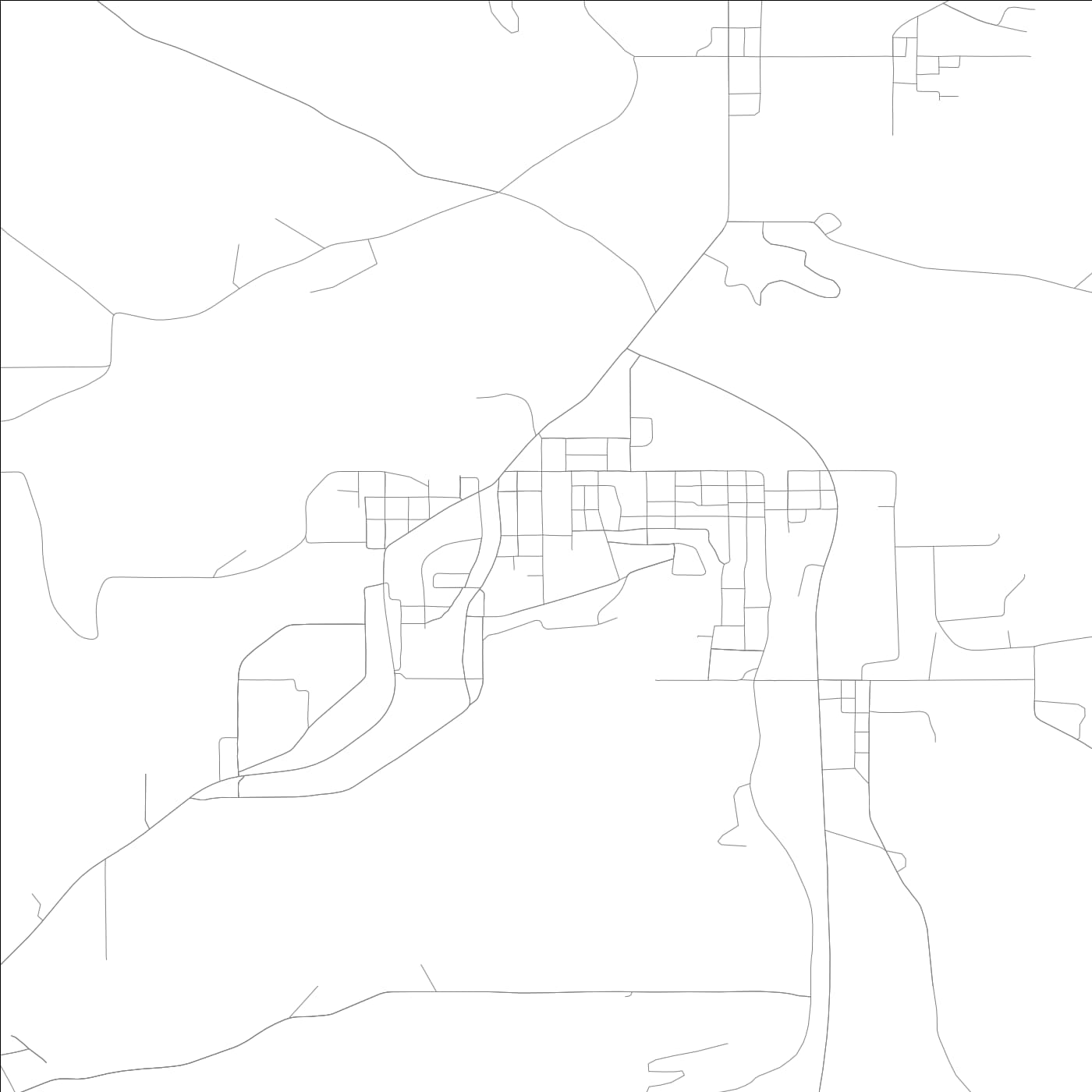 ROAD MAP OF FRENCH LICK, INDIANA BY MAPBAKES