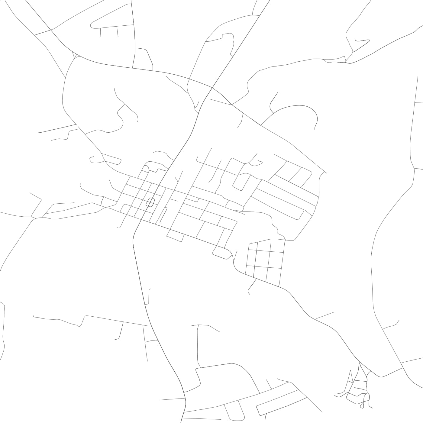 ROAD MAP OF GREENSBURG, KENTUCKY BY MAPBAKES