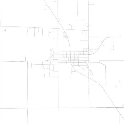 ROAD MAP OF GALVESTON, INDIANA BY MAPBAKES
