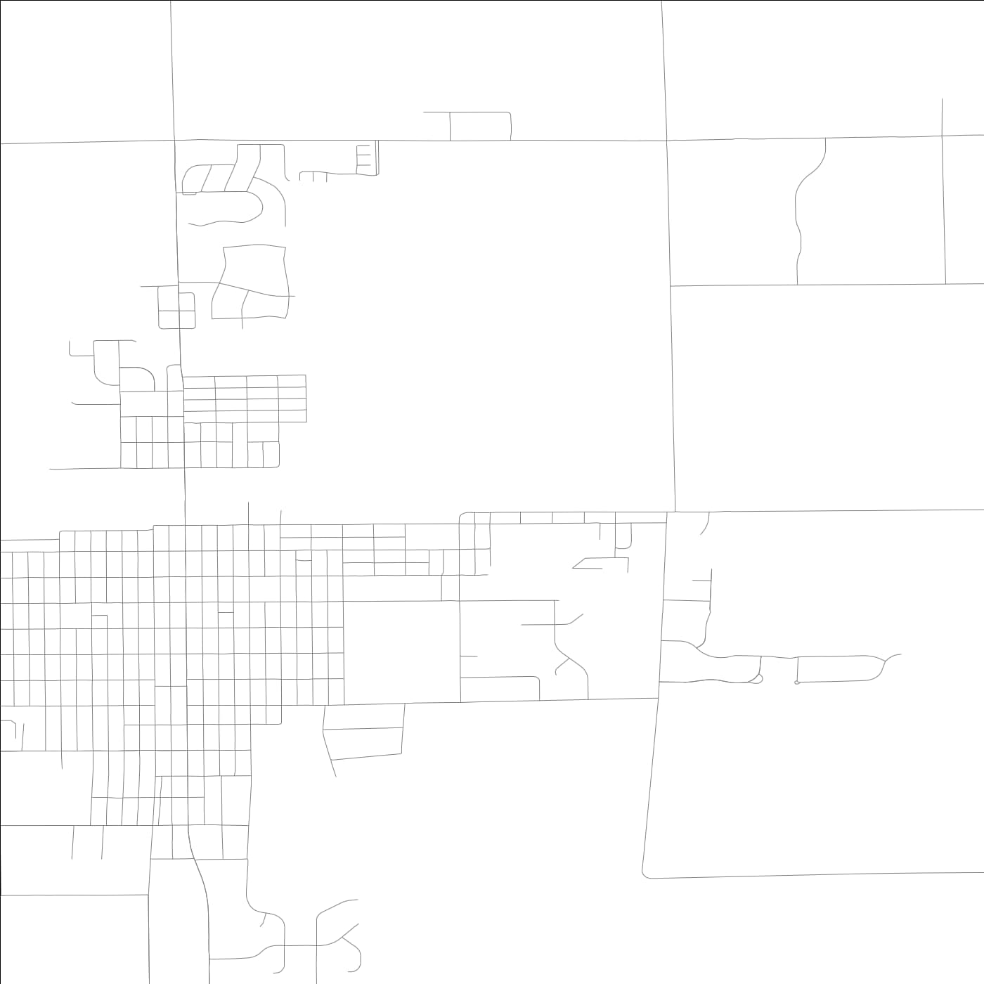 ROAD MAP OF GARRETT, INDIANA BY MAPBAKES