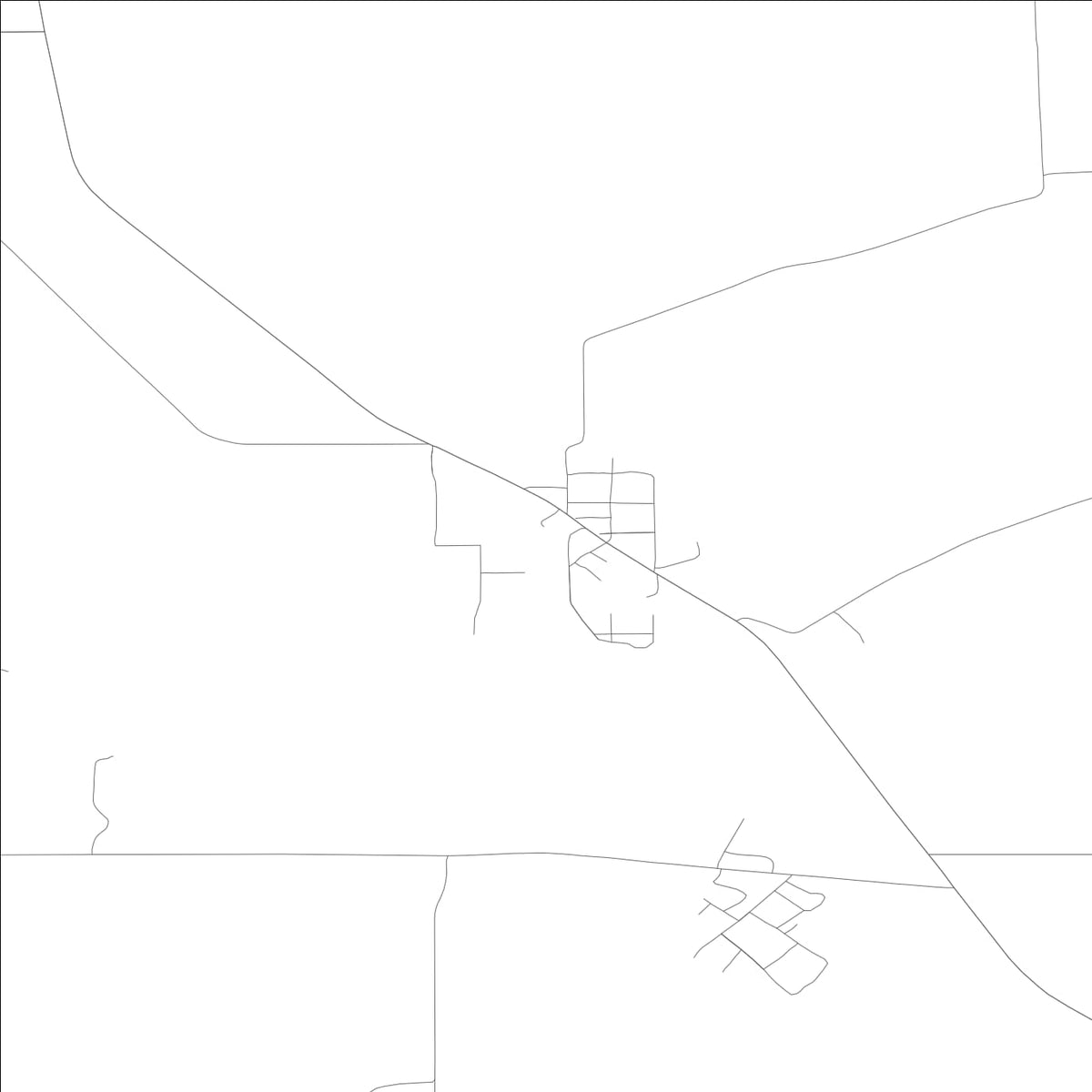 ROAD MAP OF TENSED, IDAHO BY MAPBAKES