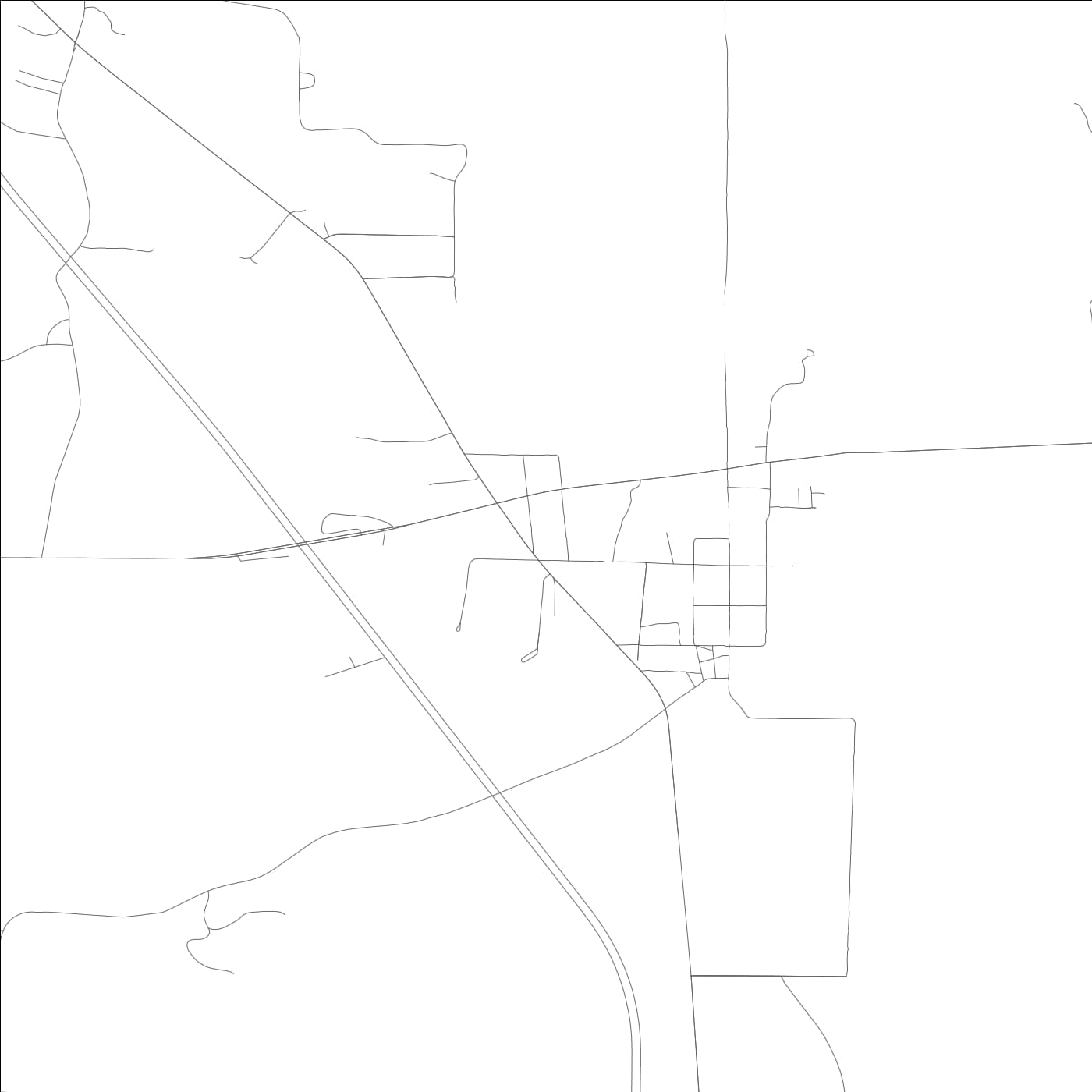 ROAD MAP OF HARDIN, KENTUCKY BY MAPBAKES