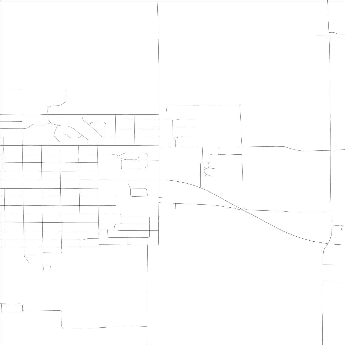 ROAD MAP OF GAS CITY, INDIANA BY MAPBAKES