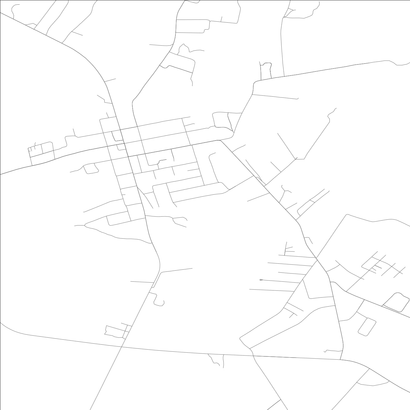 ROAD MAP OF HARDINSBURG, KENTUCKY BY MAPBAKES