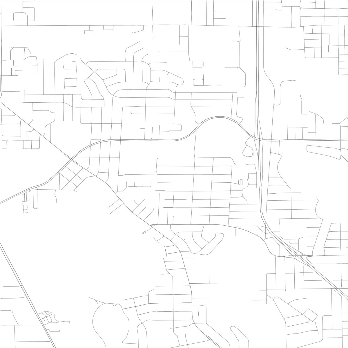 ROAD MAP OF FAIRVIEW SHORES, FLORIDA BY MAPBAKES