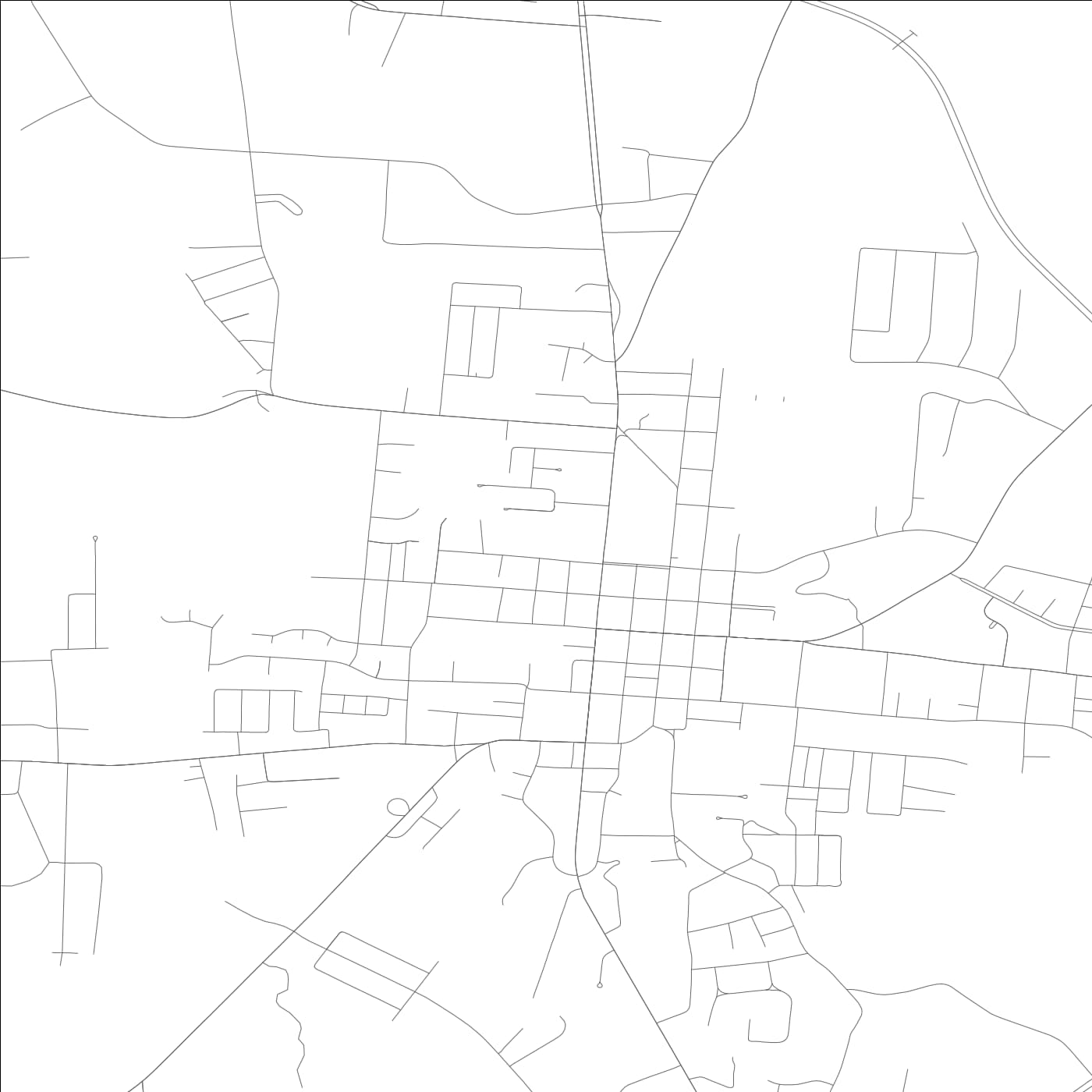 ROAD MAP OF HARRODSBURG, KENTUCKY BY MAPBAKES