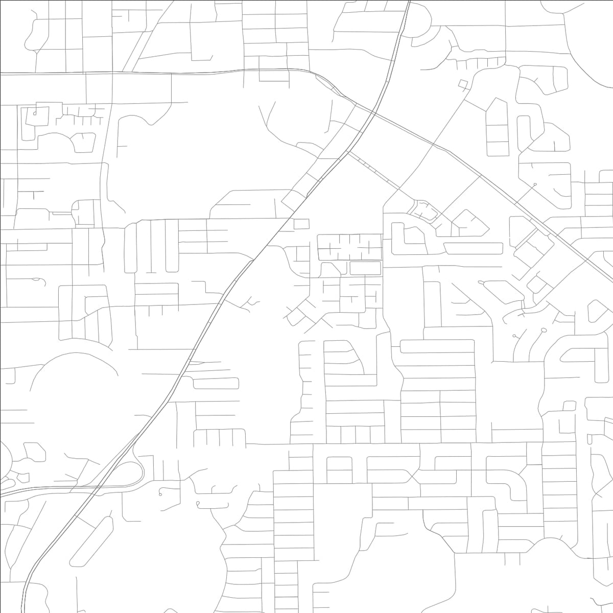 ROAD MAP OF FERN PARK, FLORIDA BY MAPBAKES