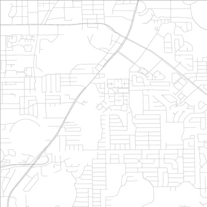 ROAD MAP OF FERN PARK, FLORIDA BY MAPBAKES
