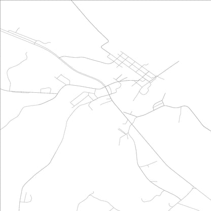 ROAD MAP OF HAWESVILLE, KENTUCKY BY MAPBAKES