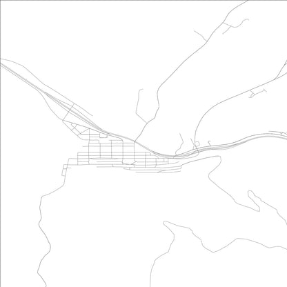 ROAD MAP OF WALLACE, IDAHO BY MAPBAKES